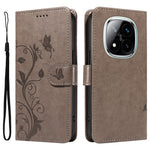 For Xiaomi Redmi Note 14 Pro+ 5G / Note 14 Pro 5G / Poco X7 5G PU Leather Cases Flower Pattern Wallet Stand Phone Cover with Strap