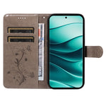 For Xiaomi Redmi Note 14 Pro+ 5G / Note 14 Pro 5G / Poco X7 5G PU Leather Cases Flower Pattern Wallet Stand Phone Cover with Strap