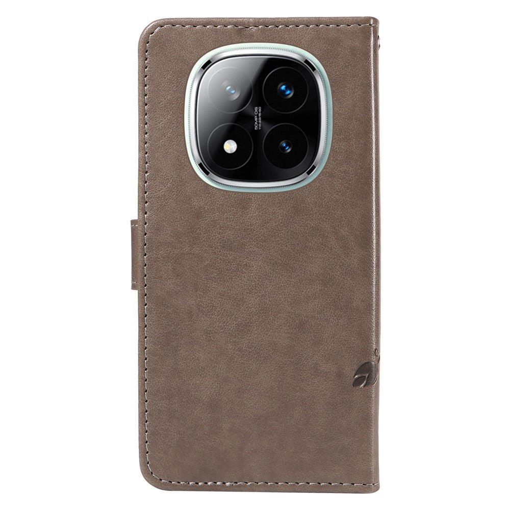 For Xiaomi Redmi Note 14 Pro+ 5G / Note 14 Pro 5G / Poco X7 5G PU Leather Cases Flower Pattern Wallet Stand Phone Cover with Strap
