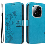 For Xiaomi Redmi Note 14 Pro+ 5G / Note 14 Pro 5G / Poco X7 5G PU Leather Cases Flower Pattern Wallet Stand Phone Cover with Strap