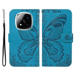 For Xiaomi Redmi Note 14 Pro+ 5G / Note 14 Pro 5G / Poco X7 5G Case Butterfly Pattern Leather Wallet Flip Phone Cover