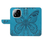 For Xiaomi Redmi Note 14 Pro+ 5G / Note 14 Pro 5G / Poco X7 5G Case Butterfly Pattern Leather Wallet Flip Phone Cover