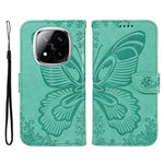 For Xiaomi Redmi Note 14 Pro+ 5G / Note 14 Pro 5G / Poco X7 5G Case Butterfly Pattern Leather Wallet Flip Phone Cover