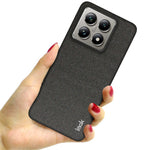 IMAK Ruiyi Series for Xiaomi 14T Pro Case Fabric Texture Leather+PC Phone Back Cover