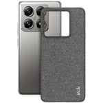 IMAK Ruiyi Series for Xiaomi 14T Pro Case Fabric Texture Leather+PC Phone Back Cover