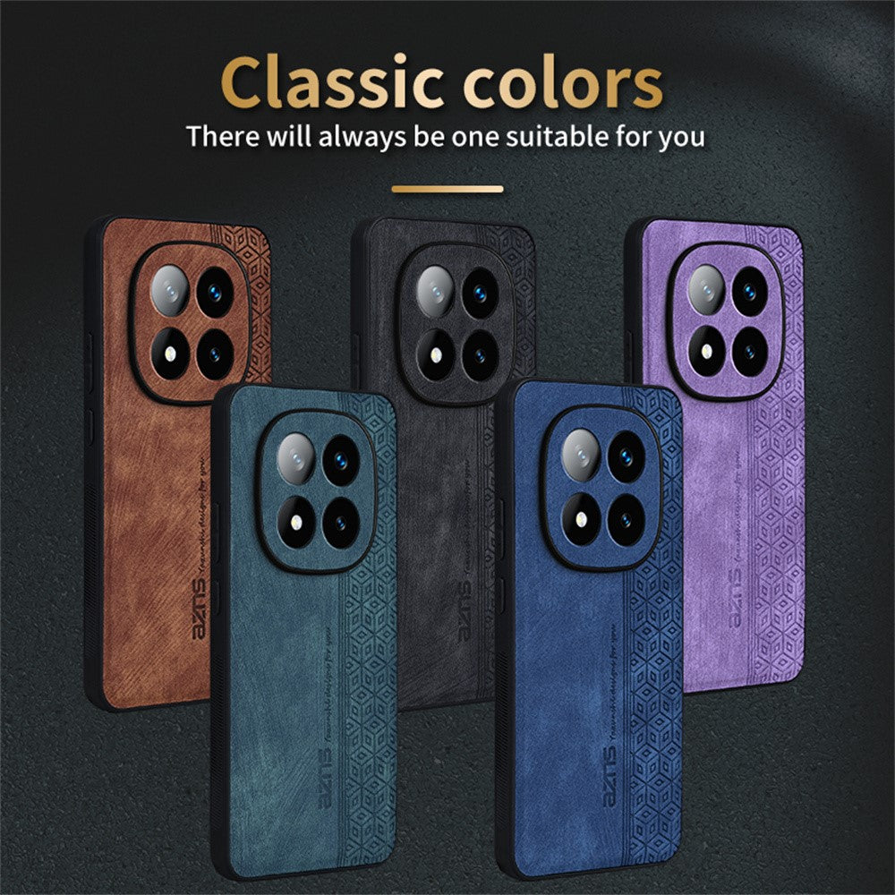 AZNS For Xiaomi Redmi Note 14 Pro+ 5G Case Protective PU Leather Covered TPU Phone Shell