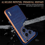 AZNS For Xiaomi Redmi Note 14 Pro 5G / Poco X7 5G Case Electroplating Crocodile Texture PU+TPU Phone Cover