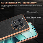 AZNS For Xiaomi Redmi Note 14 Pro+ 5G Case Electroplating Crocodile Texture PU+TPU Phone Cover
