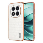 AZNS For Xiaomi Redmi Note 14 Pro+ 5G Case Electroplating Crocodile Texture PU+TPU Phone Cover