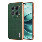 AZNS For Xiaomi Redmi Note 14 Pro+ 5G Case Electroplating Crocodile Texture PU+TPU Phone Cover