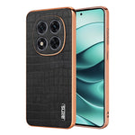 AZNS For Xiaomi Redmi Note 14 Pro+ 5G Case Electroplating Crocodile Texture PU+TPU Phone Cover