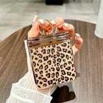For Samsung Galaxy Z Flip3 5G Case Leopard Pattern Ring Holder Rhinestone Hard PC Phone Cover
