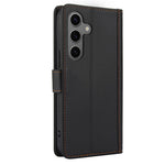 SY-003 Til Samsung Galaxy S25+ Etui PU Læder Stand View Telefonpung Cover med Håndrem