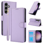 SY-003 Til Samsung Galaxy S25+ Etui PU Læder Stand View Telefonpung Cover med Håndrem