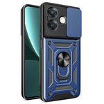 Cover til Oppo A40 5G / A40 4G / A60 5G / A3x 5G (Indien) / A3x 4G med glidende kameradæksel, PC+TPU-støttecover til telefon