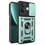 Cover til Oppo A40 5G / A40 4G / A60 5G / A3x 5G (Indien) / A3x 4G med glidende kameradæksel, PC+TPU-støttecover til telefon