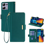For Xiaomi Redmi Note 13 Pro 4G  /  Poco M6 Pro 4G Leather Wallet Case RFID Blocking Stand Cover with Hand Strap