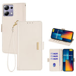 For Xiaomi Redmi Note 13 Pro 4G  /  Poco M6 Pro 4G Leather Wallet Case RFID Blocking Stand Cover with Hand Strap