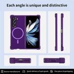 Til Samsung Galaxy Z Fold5 5G magnetisk cover TPU+PC mat telefoncover
