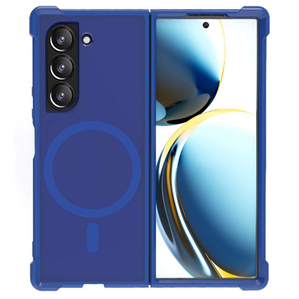 Til Samsung Galaxy Z Fold5 5G magnetisk cover TPU+PC mat telefoncover