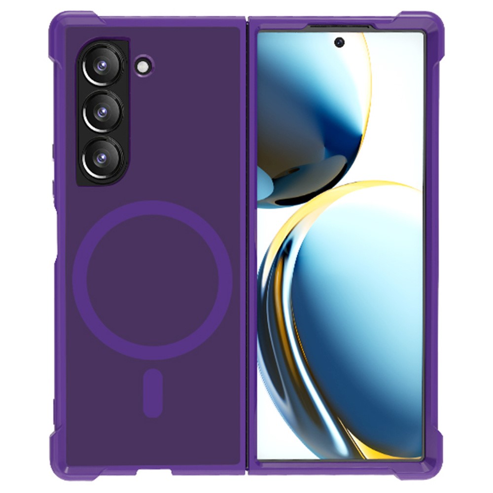 Til Samsung Galaxy Z Fold5 5G magnetisk cover TPU+PC mat telefoncover
