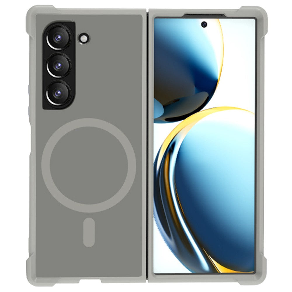 Til Samsung Galaxy Z Fold5 5G magnetisk cover TPU+PC mat telefoncover