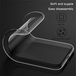 For Samsung Galaxy S23 FE Clear TPU Anti-Scratch Phone Case + 2.5D Arc Edge Screen Protector