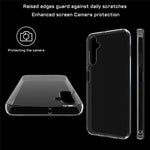 For Samsung Galaxy S23 FE Clear TPU Anti-Scratch Phone Case + 2.5D Arc Edge Screen Protector