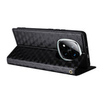 For Xiaomi Note 14 Pro+ 5G / Note 14 Pro 5G / Poco X7 5G Wallet Case Rhombus Imprinted Leather Phone Cover
