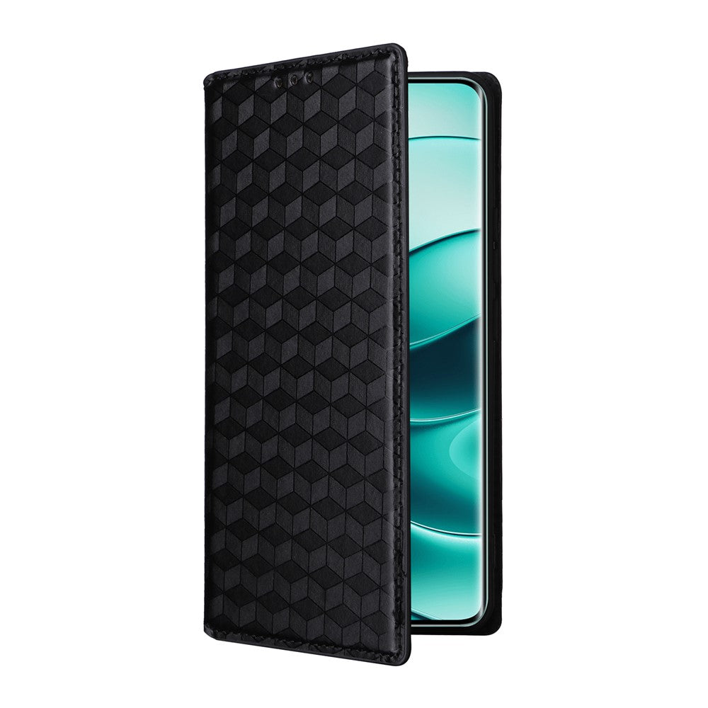 For Xiaomi Note 14 Pro+ 5G / Note 14 Pro 5G / Poco X7 5G Wallet Case Rhombus Imprinted Leather Phone Cover