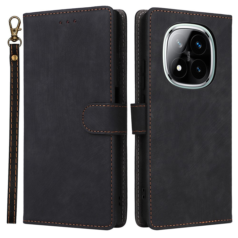 For Xiaomi Note 14 Pro+ 5G / Note 14 Pro 5G / Poco X7 5G Wallet Case RFID Blocking PU Leather Cover Stand View