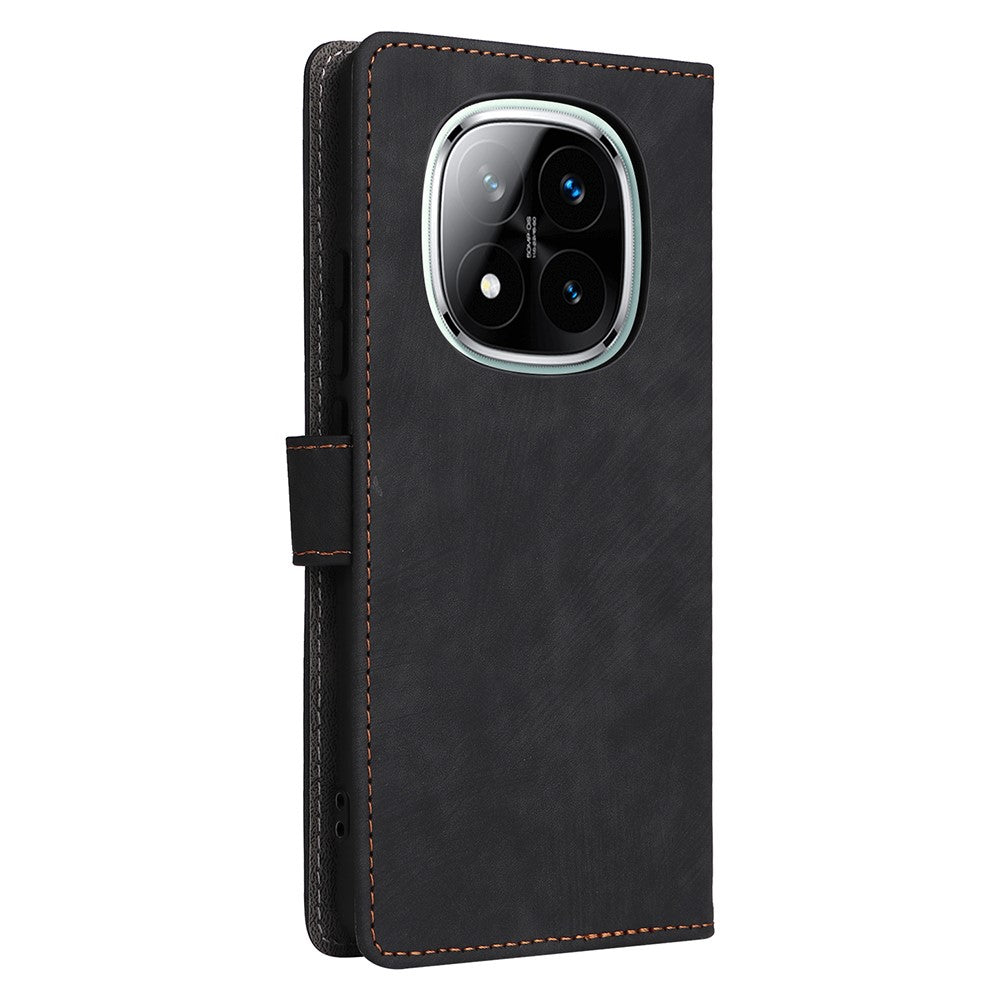 For Xiaomi Note 14 Pro+ 5G / Note 14 Pro 5G / Poco X7 5G Wallet Case RFID Blocking PU Leather Cover Stand View