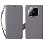 For Xiaomi Note 14 Pro+ 5G / Note 14 Pro 5G / Poco X7 5G Case with Wrist Strap Litchi Texture PU Leather Wallet Phone Cover