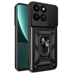 Til Honor X7c 5G / X7c 4G / 200 Smart 5G Cover med Skydelågs-Kamera-Beskyttelse PC+TPU Kickstand Telefoncover