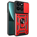 Til Honor X7c 5G / X7c 4G / 200 Smart 5G Cover med Skydelågs-Kamera-Beskyttelse PC+TPU Kickstand Telefoncover
