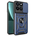 Til Honor X7c 5G / X7c 4G / 200 Smart 5G Cover med Skydelågs-Kamera-Beskyttelse PC+TPU Kickstand Telefoncover