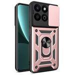 Til Honor X7c 5G / X7c 4G / 200 Smart 5G Cover med Skydelågs-Kamera-Beskyttelse PC+TPU Kickstand Telefoncover