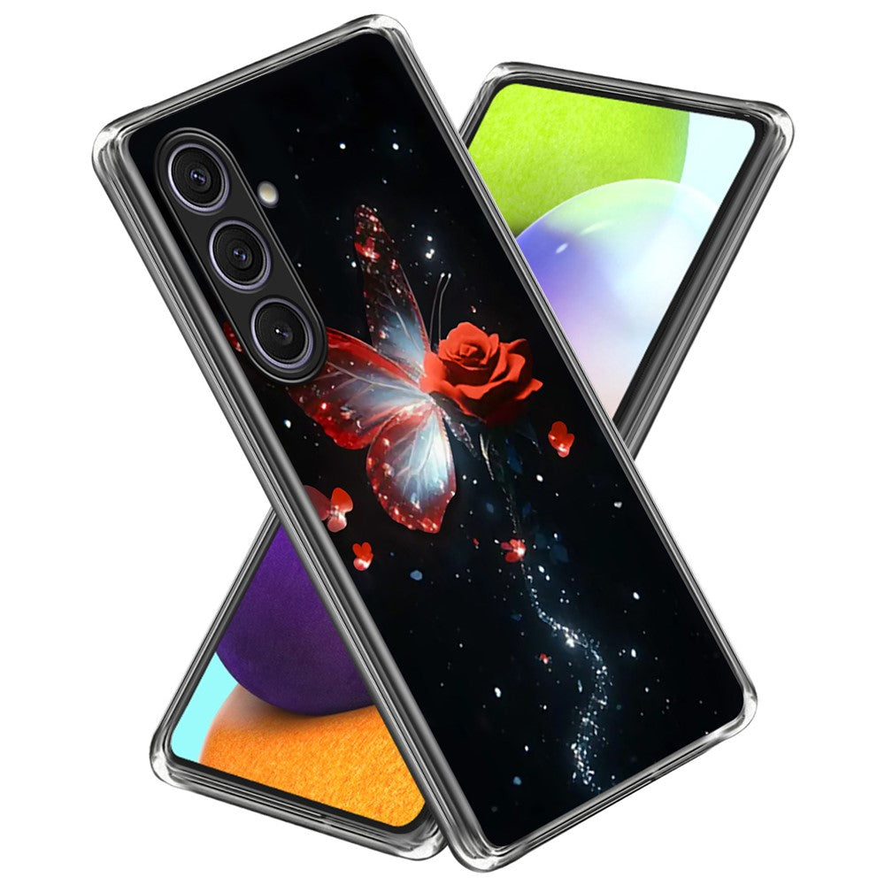 For Samsung Galaxy S25+ Case Pattern Printed Shockproof TPU Phone Cover