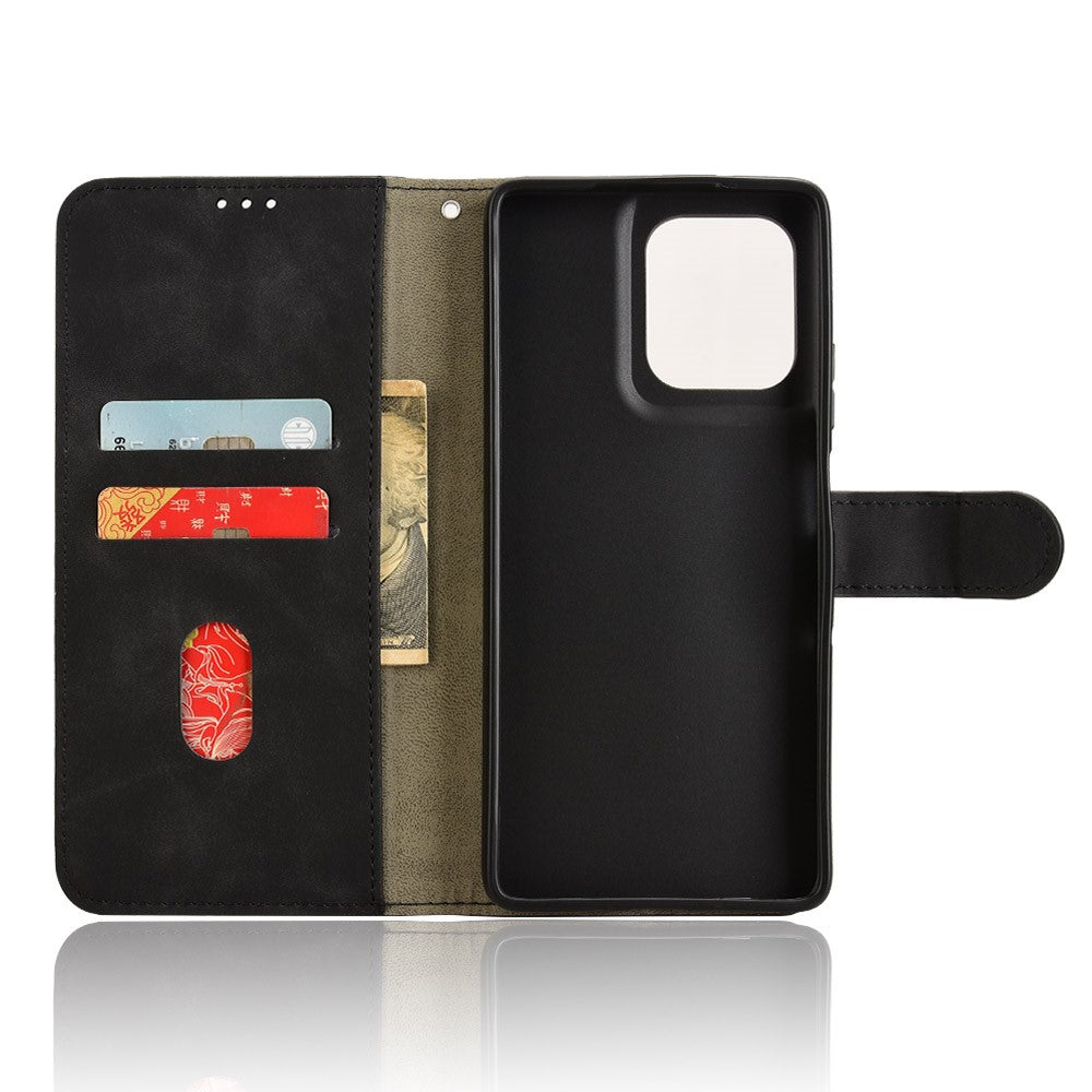 For Motorola Moto G75 5G Leather Case Skin-Feel Anti-Drop Wallet Flip Phone Cover