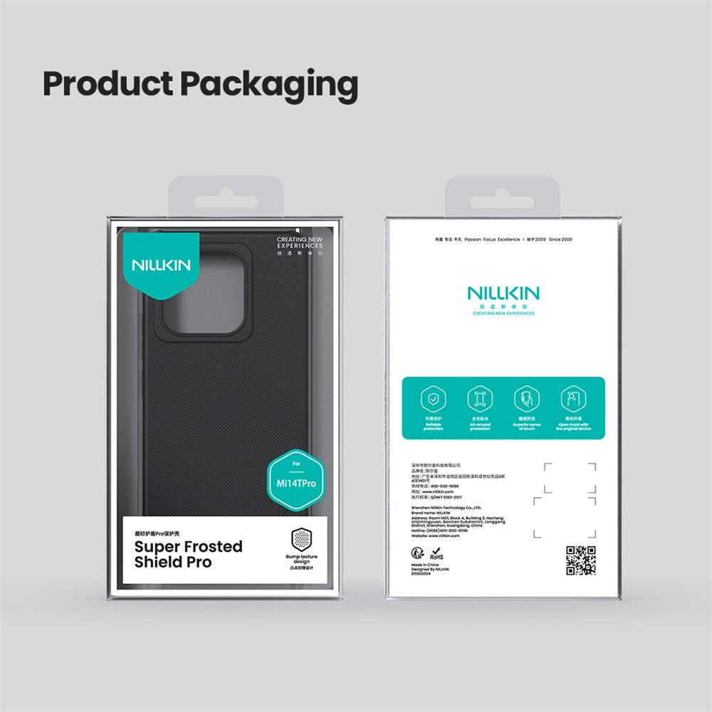 NILLKIN Frosted Shield Pro For Xiaomi 14T Pro Case Matte PC+TPU Phone Cover