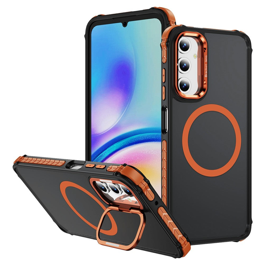 Samsung Galaxy A25 5G (Global) (161mm) skal med linsstativ matt bakstycke magnetiskt skal