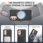 Samsung Galaxy A25 5G (Global) (161mm) skal med linsstativ matt bakstycke magnetiskt skal