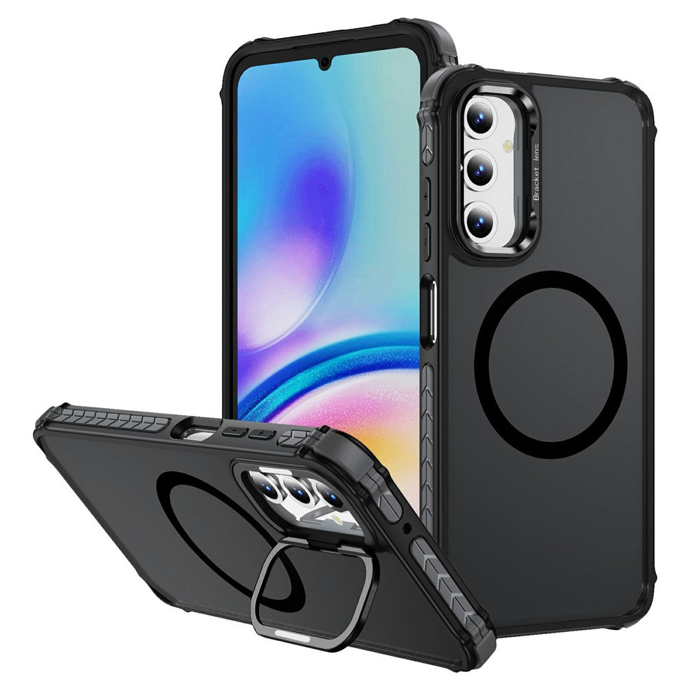 Samsung Galaxy A25 5G (Global) (161mm) skal med linsstativ matt bakstycke magnetiskt skal