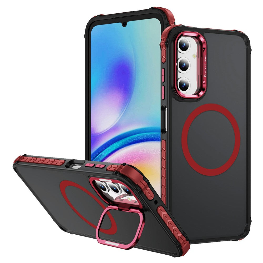 Samsung Galaxy A25 5G (Global) (161mm) skal med linsstativ matt bakstycke magnetiskt skal