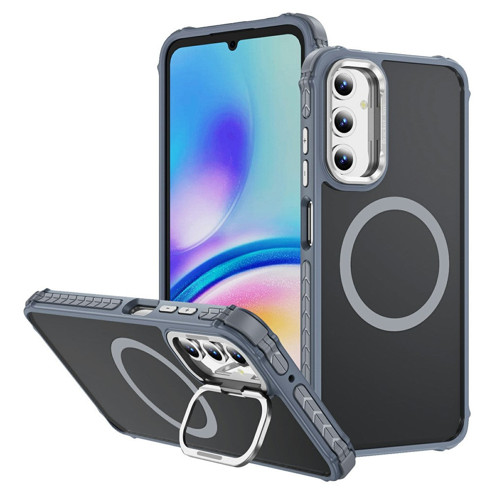 Samsung Galaxy A25 5G (Global) (161mm) skal med linsstativ matt bakstycke magnetiskt skal