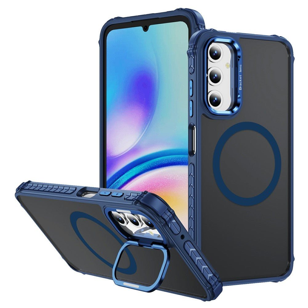 Samsung Galaxy A25 5G (Global) (161mm) skal med linsstativ matt bakstycke magnetiskt skal