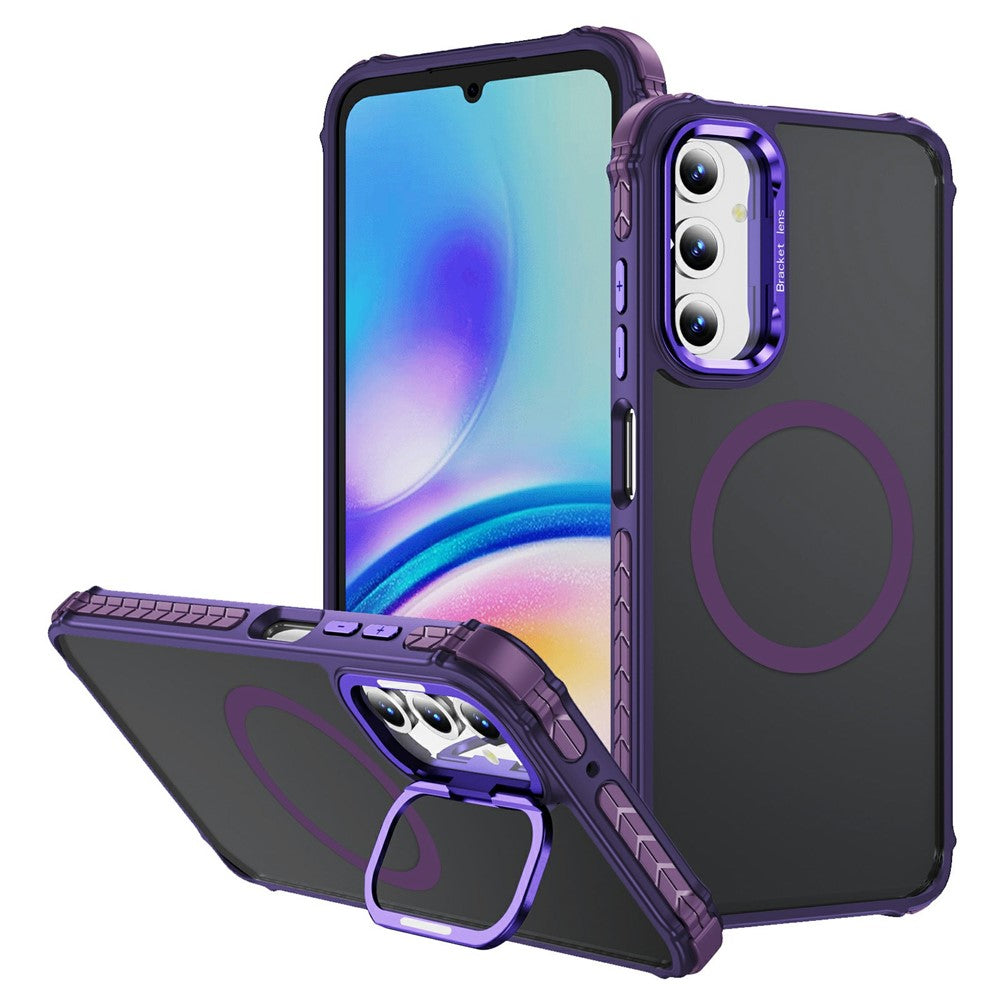 Samsung Galaxy A25 5G (Global) (161mm) skal med linsstativ matt bakstycke magnetiskt skal