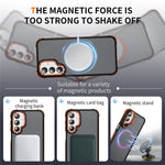 Samsung Galaxy A16 5G-skal med linsstativ Matt bakstycke Magnetiskt skal