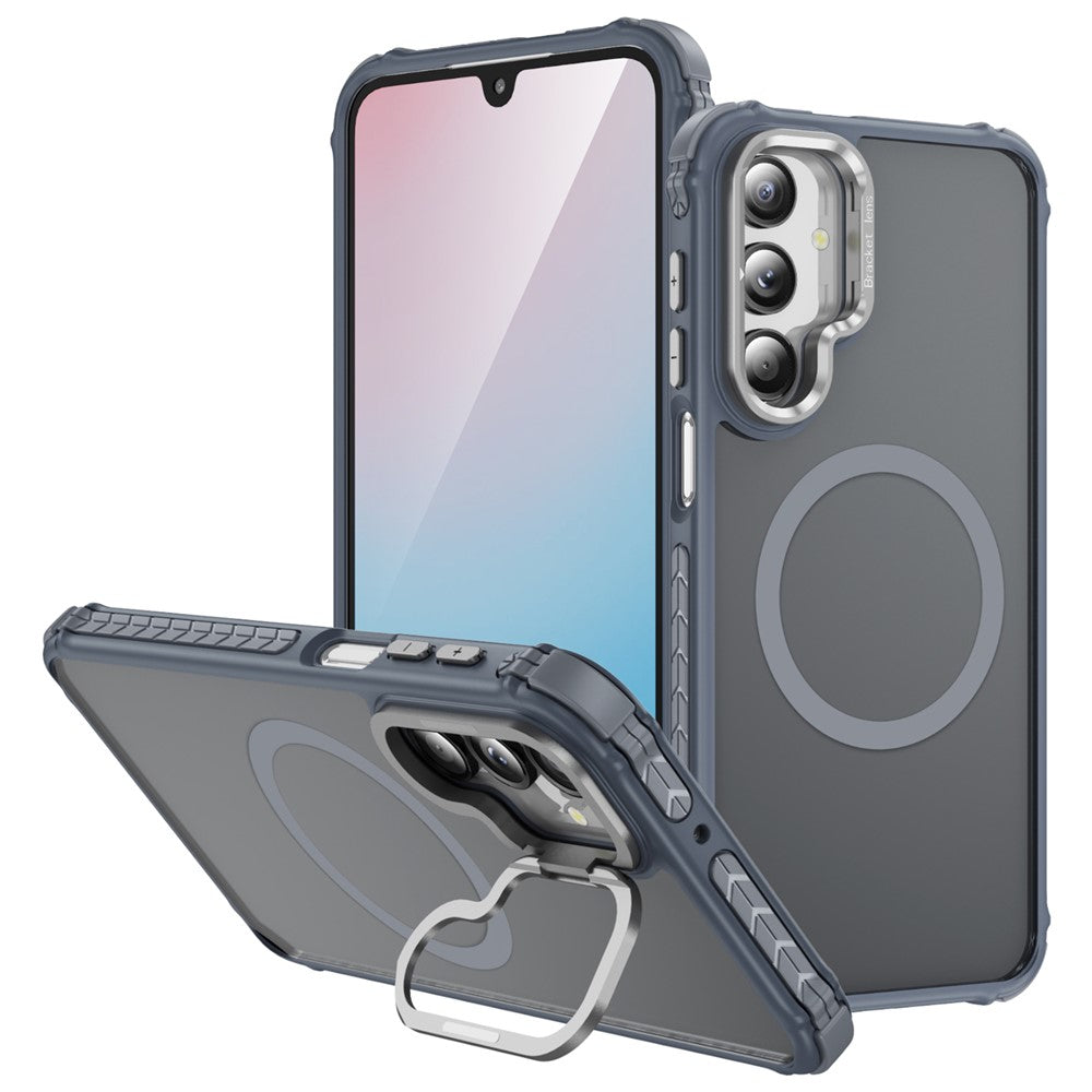 Samsung Galaxy A16 5G-skal med linsstativ Matt bakstycke Magnetiskt skal