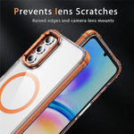 For Samsung Galaxy S24 FE Clear Phone Case with Lens Kickstand Cover Magnetic Case